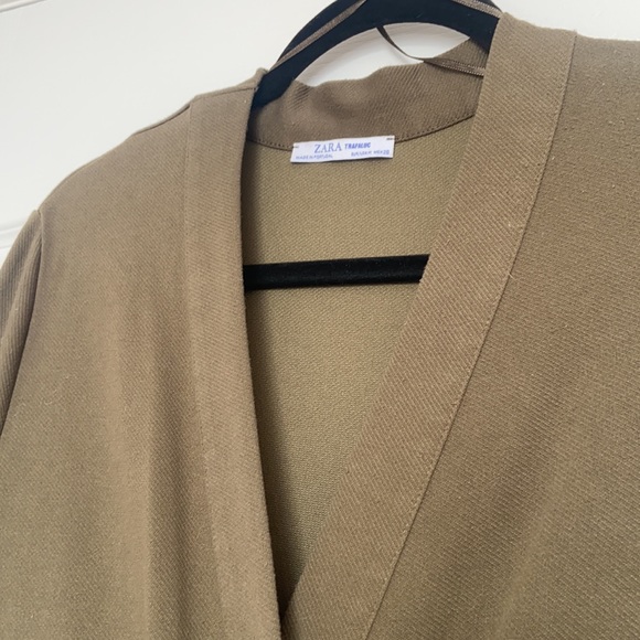 ZARA Dress Olive Green - Picture 3 of 6